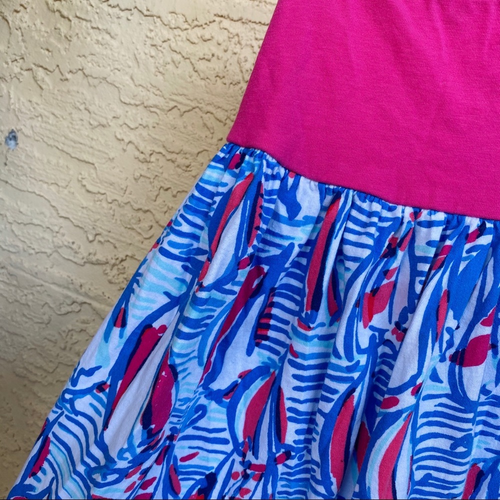 Lilly Pulitzer Girls Red Right Return Ana Dress XS - Picture 4 of 8